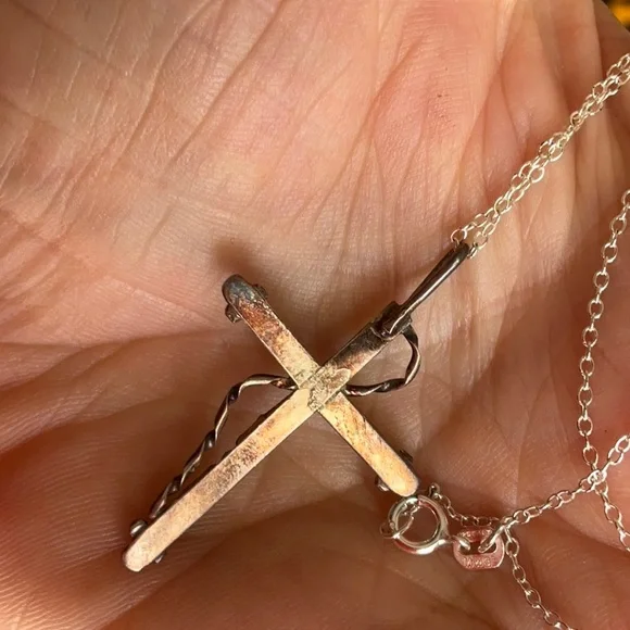 Zuni cross necklace - Picture 3 of 6